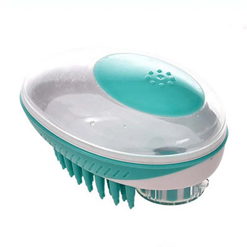 2-in-1 PetSpa Grooming Brush – Silicone Bath & Massage Comb for Dogs & Cats