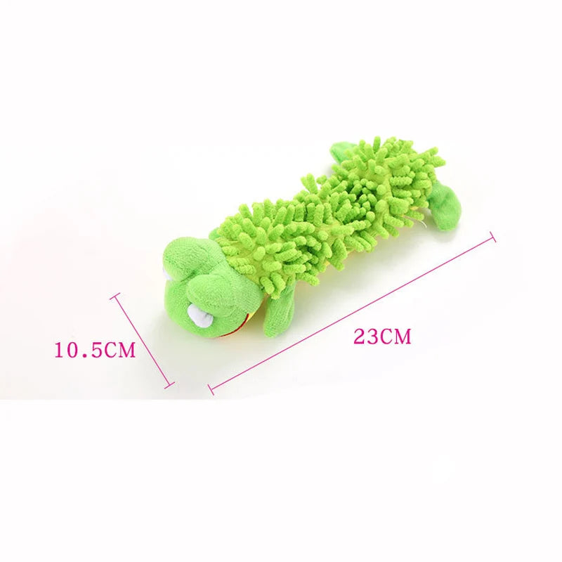 Puppy Plush Squeaky Chew Toy – Durable Small Dog Fun & Cleaning Toy