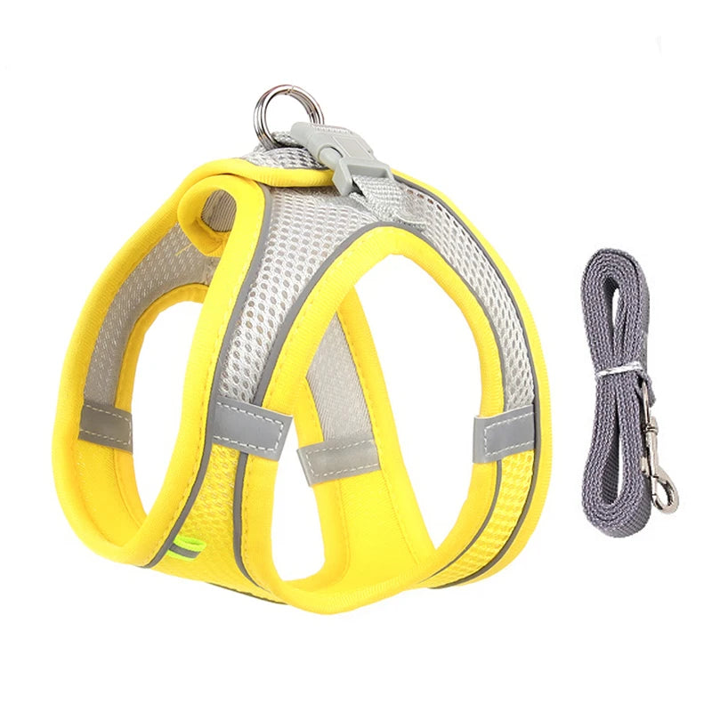 EasyFit Dog Harness & Leash – Adjustable Vest for Small Dogs & Puppies