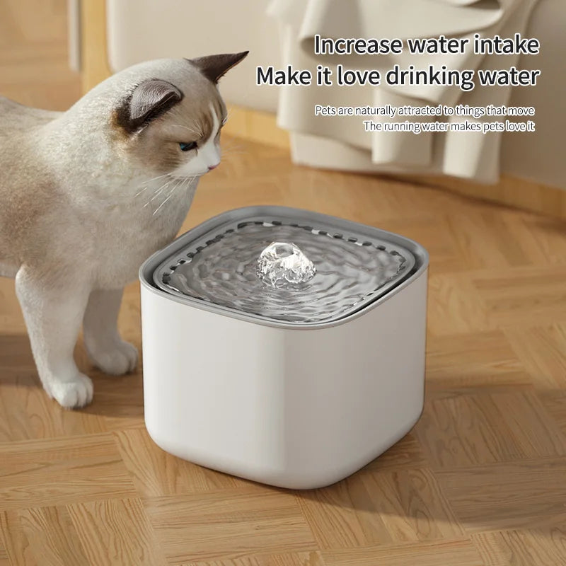 3L Automatic Filtered Water Fountain for Cats – Quiet & USB Powered