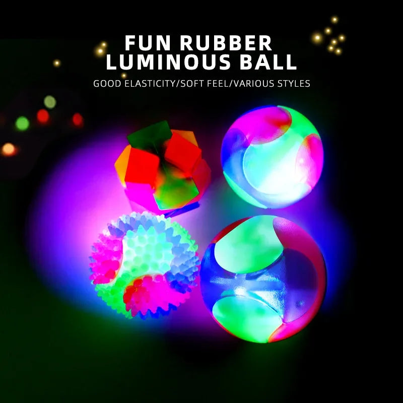 Tri-Colour Flash Ball for Small Dogs – Training & Play Toy