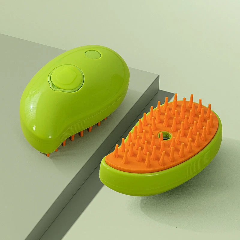 Perfect Steam Groomer – Electric Pet Hair Brush with Water Spray