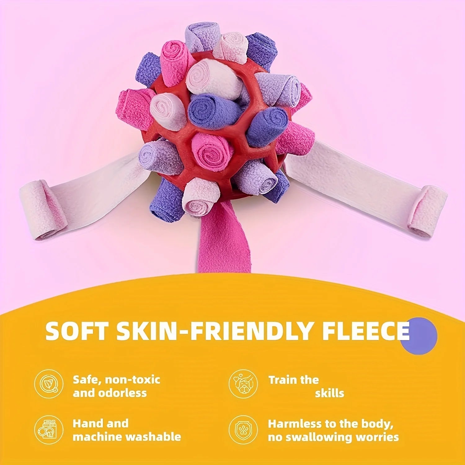 Sniff & Seek: Dog Puzzle Ball for Sniffing, Puzzle Play & Mental Stimulation