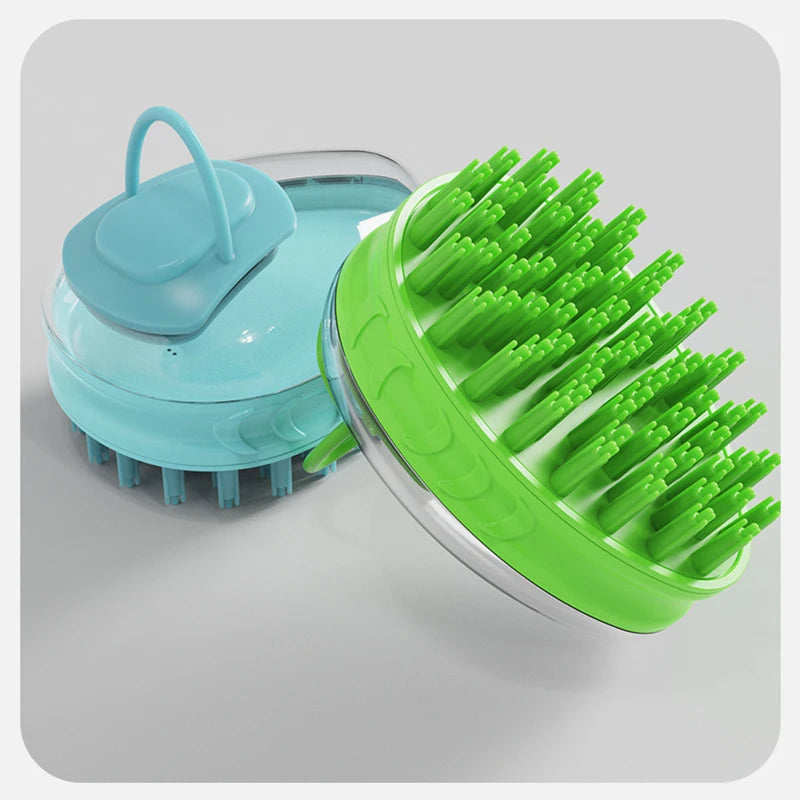 2-in-1 PetSpa Grooming Brush – Silicone Bath & Massage Comb for Dogs & Cats