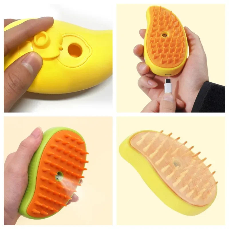 PetSteam Pro – Electric Deshedding & Massage Brush