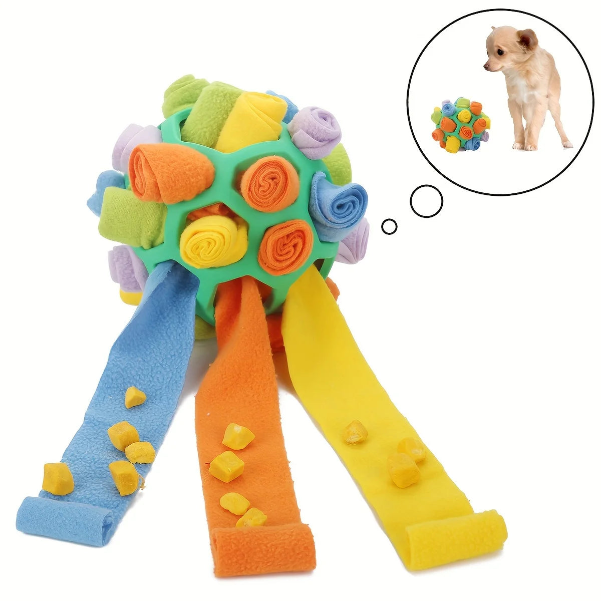 Sniff & Seek: Dog Puzzle Ball for Sniffing, Puzzle Play & Mental Stimulation