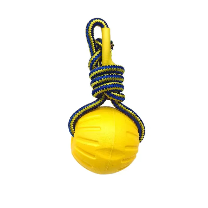 Durable EVA Dog Ball with Rope – Perfect for Beach, Park & Training (7cm / 9cm)