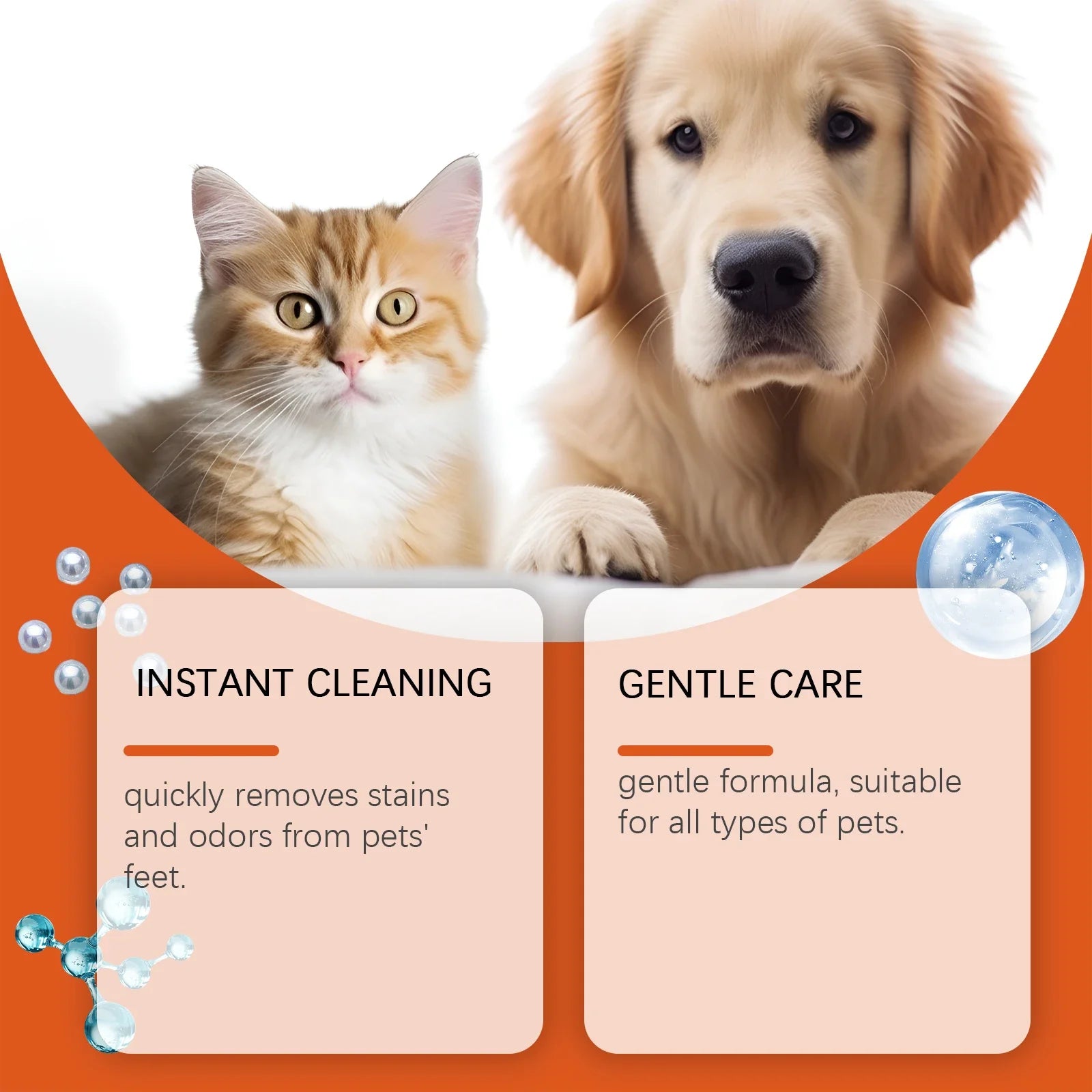 EELJOY Gentle Ear Cleaner for Pets – Cat & Dog Ear Wax & Odour Control 50ml