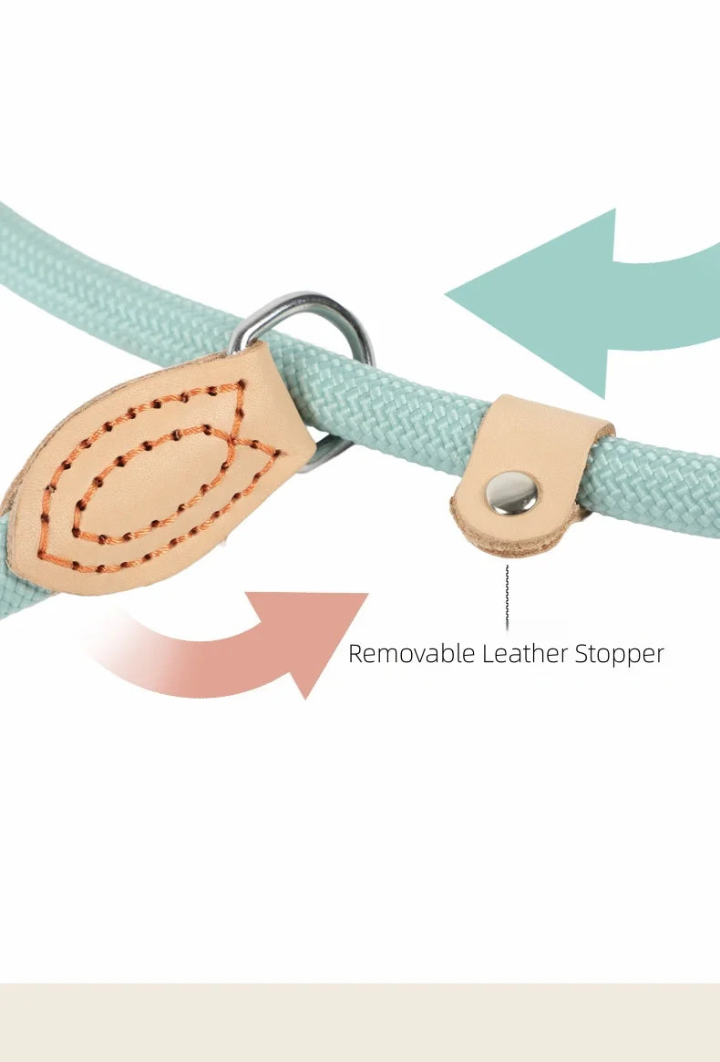 Reflective Dog Training Lead – Adjustable No-Pull Rope for Small & Medium Dogs