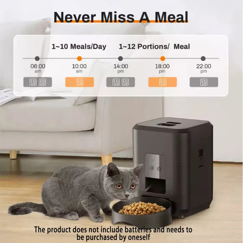 SmartFeast 2L Automatic Pet Feeder – Cat & Dog Programmable Food Dispenser with Timed Feeding