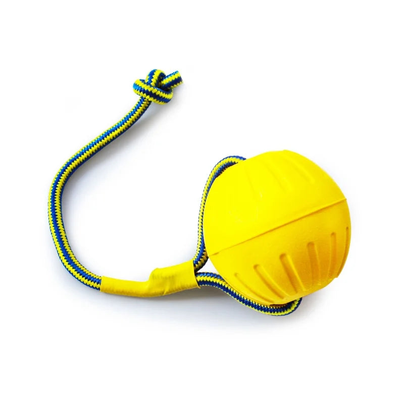 Durable EVA Dog Ball with Rope – Perfect for Beach, Park & Training (7cm / 9cm)