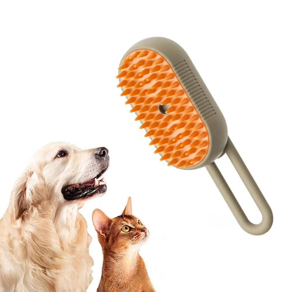 Pet Steam Groomer 3-in-1 – Electric Brush & Massage for Dogs & Cats