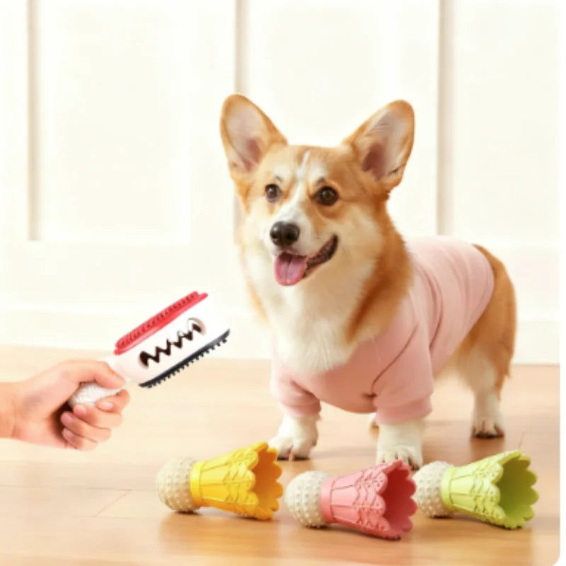 Durable Badminton-Shaped Dog Toy – Chew, Play & Relieve Boredom for Healthy Teeth
