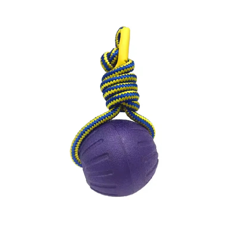 Durable EVA Dog Ball with Rope – Perfect for Beach, Park & Training (7cm / 9cm)