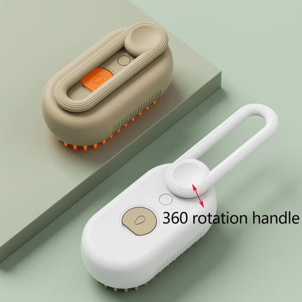 Pet Steam Groomer 3-in-1 – Electric Brush & Massage for Dogs & Cats