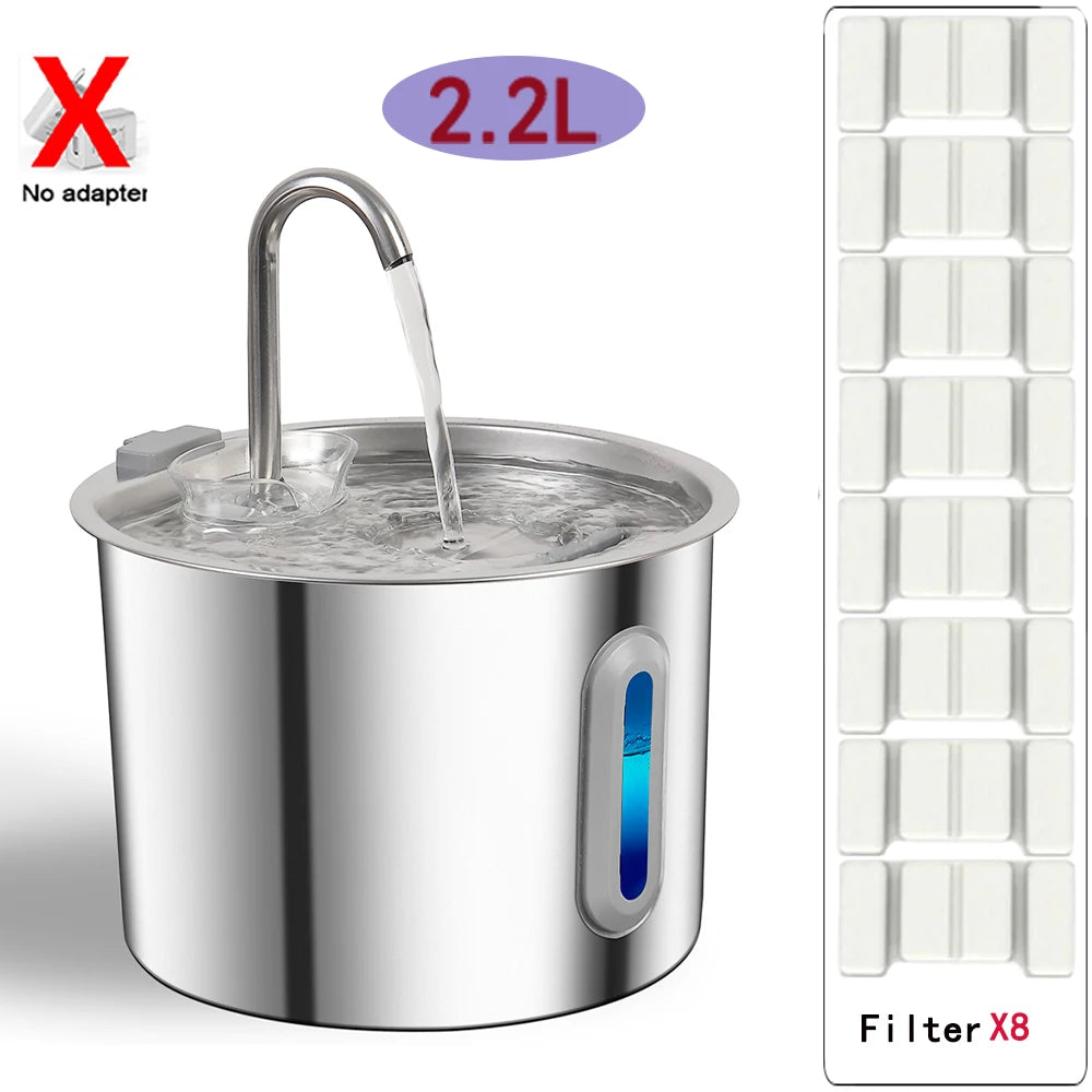 SilentSip Pet Water Dispenser (3.2/2.2L)