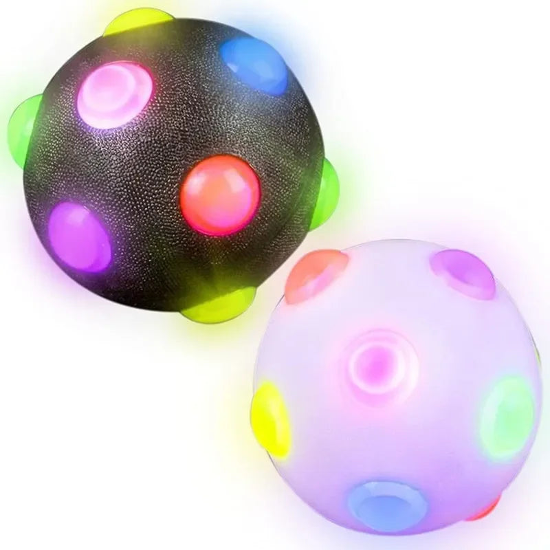 Tri-Colour Flash Ball for Small Dogs – Training & Play Toy